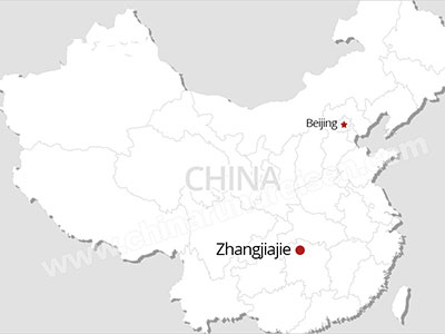zhangjiajie mappa