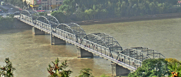 Ponte Zhongshan di Lanzhou